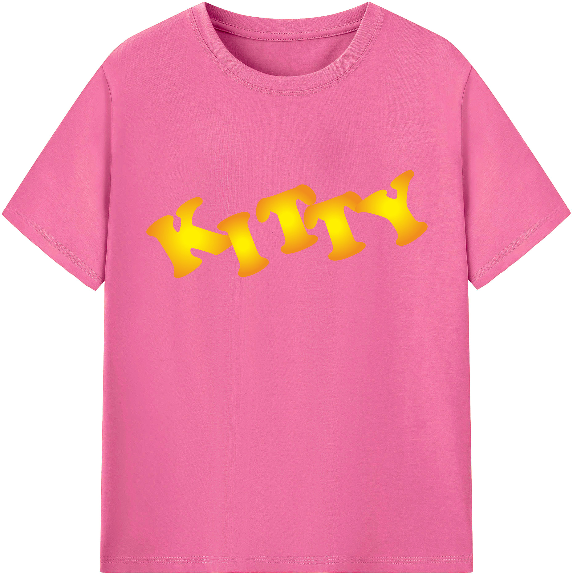 （画像用） Hello Kitty ハローキティ レディースカジュアルプリントTシャツ（綿100％）